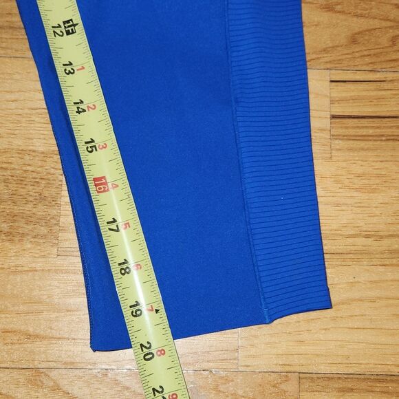 Sweaty Betty Power Blue Cropped Workout Legging Women's Size 14 Running - Picture 5 of 10